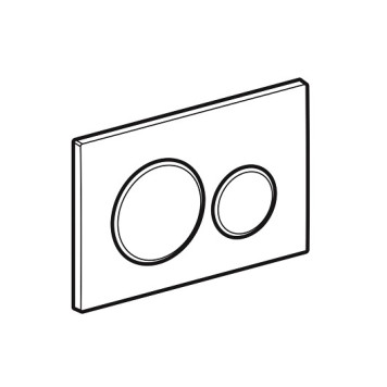 115.882.KJ.1 Клавиша смыва Sigma 20, двойной смыв, к 111.300/350/361/362/380/390/796 бел/бел/хр.глянц 115.882.KJ.1-1