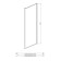 AQ ARI WA 09020BL Неподвижная душевая стенка 900x2000, для комбинации с дверью, профиль черный, стекло прозрачное AQ ARI WA 09020BL