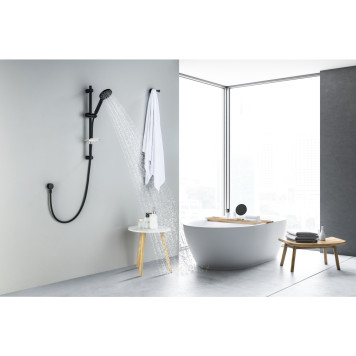 AQ2014MB ОБЕРОН душевой гарнитур 3jet 60 см, матовый черный AQ2014MB-4