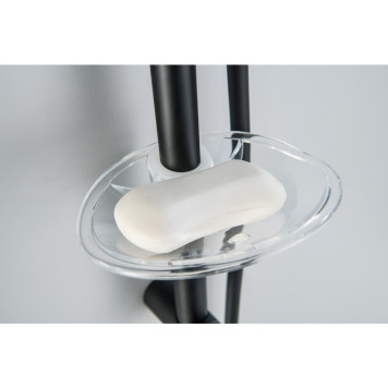 AQ2014MB ОБЕРОН душевой гарнитур 3jet 60 см, матовый черный AQ2014MB-5