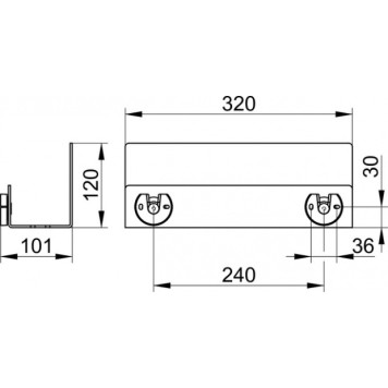 24952370000 UNIVERSALARTIKEL Полочка для душа 320x120x90 mm, черный матовый 24952370000-3
