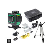Комплект Лазерный уровень INSTRUMAX GL 4-360 Master SET+Штатив телескопический с резьбой 1/4 (5/8) дюйма INSTRUMAX TR-120