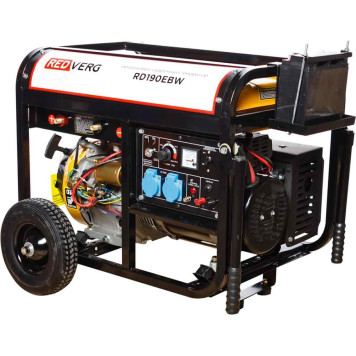 Генератор бензиновый сварочный REDVERG RD190EBW-3