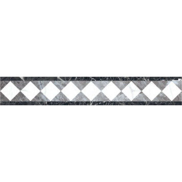 Black White Бордюр K-60/LR/f01-cut/10x60