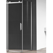 AQM4203F Боковая панель 800х1950 мм, стекло 8 мм, прозрачное, EasyClean, профиль Хром AQM4203F