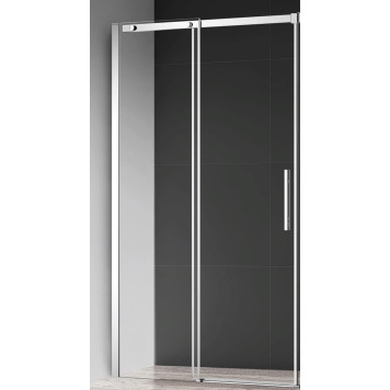 AQM4803-12 Душевая дверь в нишу 1200х1950 мм, стекло 8 мм, прозрачное, EasyClean, профиль Хром AQM4803-12
