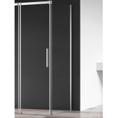 AQM4804 Боковая панель 900х1950 мм, стекло 8 мм, прозрачное, EasyClean, цвет профиля Хром AQM4804