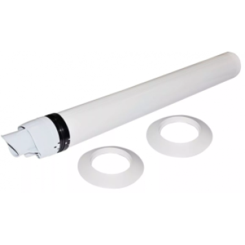 Дымоходы моно Горизонтальное коаксиальное окончание диам. 60/100 мм РPS без колена (DY920) DTX 100019963