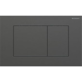 Geberit Sigma40 Клавиша для двойного смыва, квадратная: Хромированный черный. 115.629.QD.1