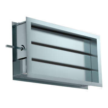 DRr 600х350 воздушный клапан с подставкой под электропривод