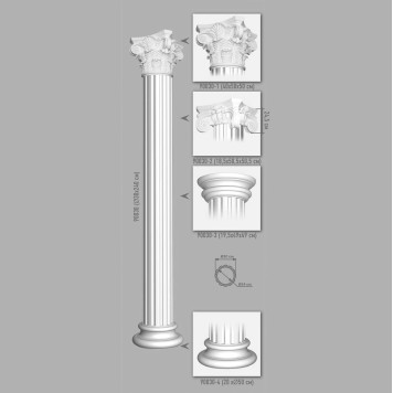 Капитель DECOMASTER 90030-2 (500*240*500мм)-1
