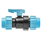 Кран шаровый компрессионный Unidelta 25x3/4  для труб ПНД полипропилен PP-B