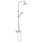 Kludi 69 079 05-00 xDive Душевая система для душа, с терм., Ø200/117 мм, 1/3 режима 690790500
