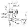 Nicolazzi Articoli Vari Излив с выносом: 160 мм, цвет:Bronze Plated. C2503BZ