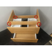 SaleAQCON0106DZ Тумба Concept 60, дуб золотой SaleCON0106DZ_1076