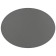 ADJ Овальный плейсмат, 47,5x35 см., цвет: черный/серый