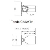 Nicolazzi Unico Встроенная часть для настенного смесителя Tondo 5523T. C5523T/1