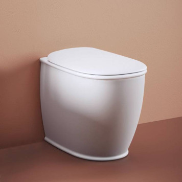 Artceram Atelier Унитаз напольный, 52х37хh42см, безободковый, слив универсальный, с крепежом, цвет: белый