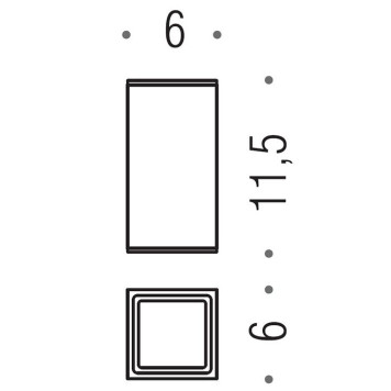 Colombo Look/MiniQ Настольный стакан, цвет: хром/стекло-1