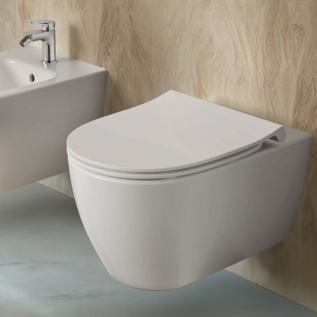 Ideal Standard I.life O Унитаз подвесной 35x53см, безободковый, смыв HydroTwist, крепление EasyFix+, цвет: белый. T568001-4