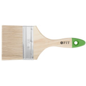 Кисть флейцевая Микс, смешанная натуральная и искусственная щетина, деревянная ручка  4 (100 мм)
