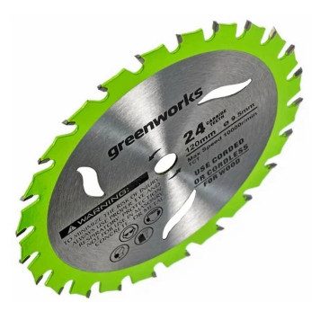 Диск пильный по дереву Greenworks 120х9,5 мм, 24T-1