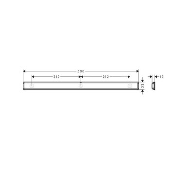 Hansgrohe WallStoris Штанга 50 см, цвет: матовый белый. 27902700-1