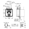 Термостатический смеситель для душа GROHE Eurosmart Cosmopolitan E Special, встраиваемый механизм, скрытый монтаж, питание от сети, хром (36459000)