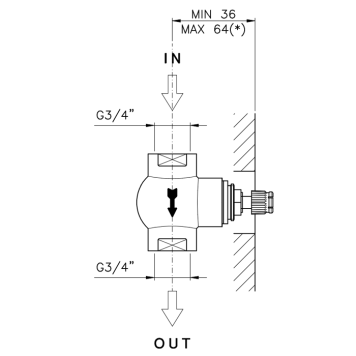 Nicolazzi Внутреняя часть запорного вентиля 3/4-1