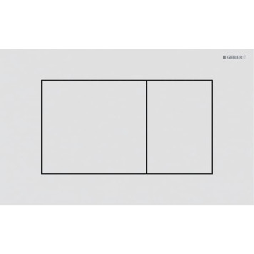 Geberit Sigma40 Клавиша для двойного смыва, квадратная: Белый матовый. 115.629.JT.1