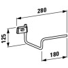 Laufen VAL Полотенцедержатель Dx, для раковины 815283, цвет: хром