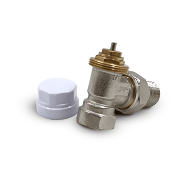 Вентиль угловой Primoclima Armature термостатический 1/2 никелированный PC1212TA