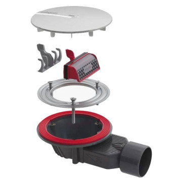 Сифон Wirquin Slim+ для душевого поддона 90 мм сухой затвор выход 40 мм-4