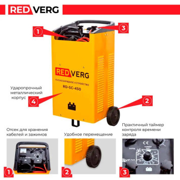 Устройство пуско-зарядное REDVERG RD-SC-450-4