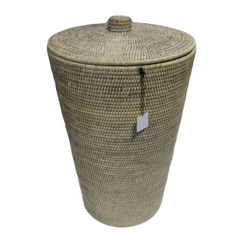 Decor Walther Basket WB Корзина для белья 40x65см, с крышкой, напольная, цвет: ротанг светлый