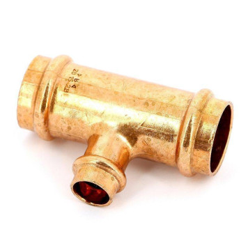 Тройник пресс IBP 28х15х28 медь-3