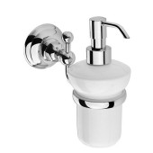 Nicolazzi Accessori Classica Дозатор для жидкого мыла, подвесной, цвет: хром/белый. 1489CR