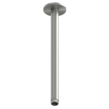 QuadroDesign Держатель верхнего душа, потолочный 30см., цвет: brushed stainless steel