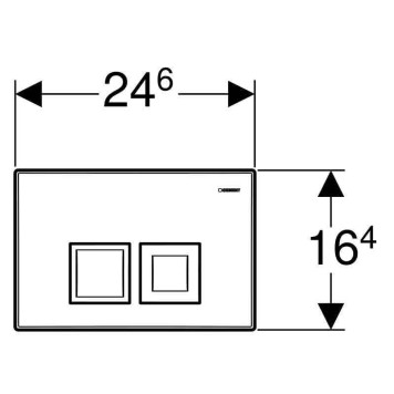 Кнопка смыва Geberit Delta50 белый «Alpine»-2