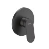 Duravit Wave Смеситель для душа, настенный, цвет: черный матовый. WA4210007C46