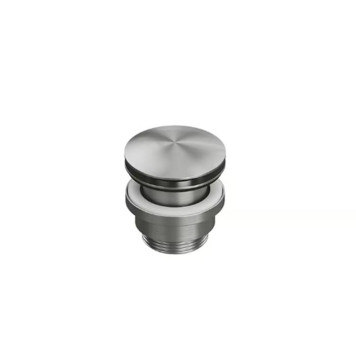 QuadroDesign Source Донный клапан Up amp; down, цвет: brushed stainless steel