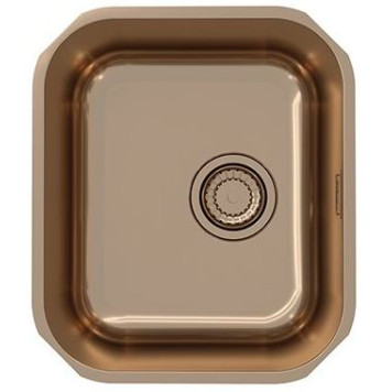 Alv 1113586 Variant 40 Monarch Copper Мойка U, 1 чаша, 0,8 мм, 3½ 340х400х180 мм+выпуск 1140631 1113586