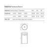 Dea Design Pedestal Basin Раковина 45х45х90см., напольная, без отв., Solid Surface, цвет: Black №16. DD2012 450 16