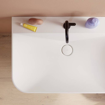 Burgbad B.ME Комплект мебели 80х55х68cм., подвесной, 2 ящика, c раковиной, с 1 отв., 2 шкафа, цвет: белый матовый-2