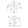 Duravit 1930 Раковина подвесная 70х50х Н: 20.5см., на 3 отв., с покрытием WonderGliss, цвет: белый