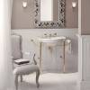 DevonDevon New Etoile Консоль 98х52.5см, напольная, с раковиной на 3 отв, цвет: золото/белая. IBLG3FNET, DENEWETOILEOT