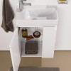 Laufen Pro База с раковиной 48x28см, петли слева, полки справа, 1 дверка, подвесная, цвет: белый. 4.8300.1.095.463.1, 8.1595.5.000.104.1