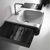 Kerasan Inka Project Раковина 120 см, 1 отв., цвет: белый. 341734,  341101*1