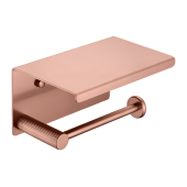 Boheme Uno Держатель туалетной бумаги с полочкой, подвесной, цвет: copper brushed 10971-CB