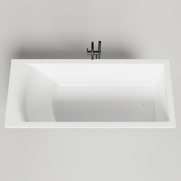Salini Cascata kit Встраиваемая ванна 180х80х60см, донный клапан, материал: S-Sense, цвет: белый матовый. 104513M-2